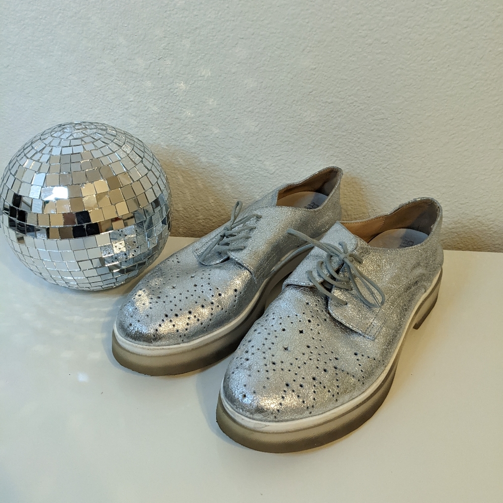 GEOX D MYLUSE LACE-UP SNEAKER IN SILVER - Picture 5 of 9